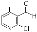 2-氯-4-碘吡啶-3-甲醛分子结构 (CAS 153034-90-3)