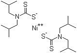 Nickel diisobutyldithiocarbamate molecular structure (CAS 15317-78-9)