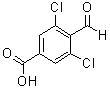 3,5-二氯-4-甲酰基苯甲酸分子结构 (CAS 153203-80-6)