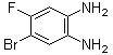 4-溴-5-氟-1,2-苯二胺分子结构 (CAS 153505-37-4)