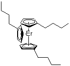 三(正丁基环戊二烯基)铒分子结构 (CAS 153608-51-6)