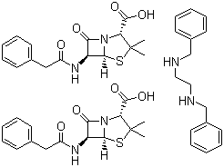 苄星青霉素 G分子结构 (CAS 1538-09-6)