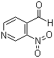 3-硝基吡啶-4-甲醛分子结构 (CAS 153813-70-8)