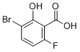 3-Bromo-6-fluoro-2-hydroxybenzoic acid molecular structure (CAS 1538235-22-1)