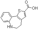 5,6-二氢-4H-噻吩并[3,2-d][1]苯并氮杂卓-2-羧酸分子结构 (CAS 153894-33-8)