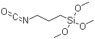 3-异氰酸酯基丙基三甲氧基硅烷分子结构 (CAS 15396-00-6)