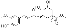 3-O-阿魏酰基奎尼酸甲酯分子结构 (CAS 154418-15-2)