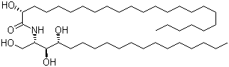 (2S,3S,4R,2'R)-2-(2'-羟基二十四碳酰氨基)十八烷-1,3,4-三醇分子结构 (CAS 154801-30-6)