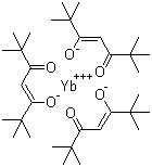 三(2,2,6,6-四甲基-3,5-庚二酮酸)镱分子结构 (CAS 15492-52-1)