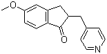 5-甲氧基-2-(吡啶-4-甲基)-2,3-二氢-1H-茚-1-酮分子结构 (CAS 154932-68-0)