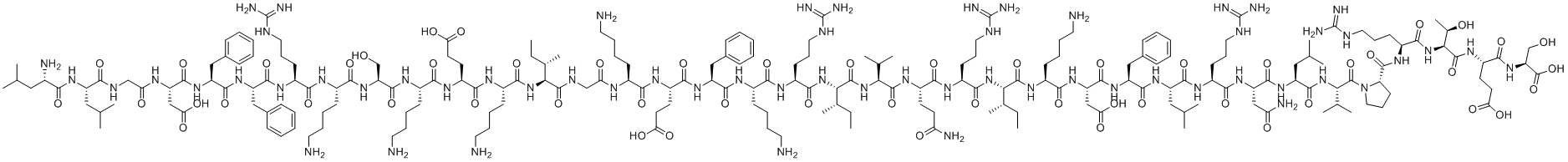 Cathelicidin LL 37 (human)分子结构 (CAS 154947-66-7)