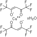 Copper(II) hexafluoroacetylacetonate hydrate molecular structure (CAS 155640-85-0)