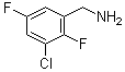 3-Chloro-2,5-difluorobenzenemethanamine molecular structure (CAS 1557849-73-6)