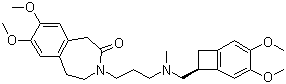 伊伐布雷定分子结构 (CAS 155974-00-8)