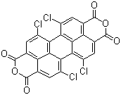 1,6,7,12-Tetrachloroperylene tetracarboxylic acid dianhydride molecular structure (CAS 156028-26-1)
