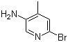 2-Bromo-4-methyl-5-aminopyridine molecular structure (CAS 156118-16-0)