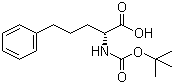 (R)-2-叔丁氧羰基氨基-5-苯戊酸分子结构 (CAS 156130-68-6)