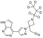巴瑞替尼 d5分子结构 (CAS 1564241-79-7)