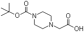 4-Boc-1-piperazineacetic acid molecular structure (CAS 156478-71-6)