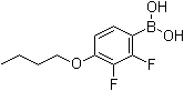 (4-Butoxy-2,3-difluorophenyl)boronic acid molecular structure (CAS 156487-12-6)