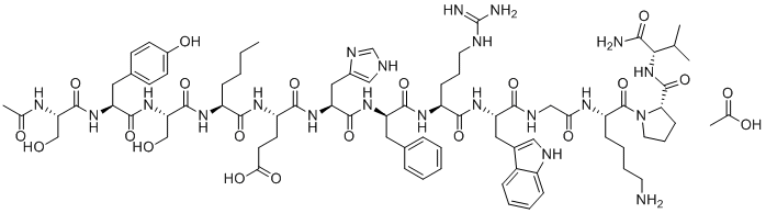 Melanotan-1 molecular structure (CAS 1566590-77-9)