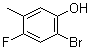 2-溴-4-氟-5-甲基苯酚分子结构 (CAS 1567219-62-8)