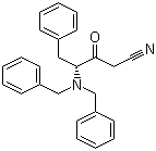 4-S-N,N-Dibenzylamino-3-oxo-5-phenyl-pentanenitrile molecular structure (CAS 156732-12-6)