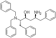 (2S,3S,5S)-5-氨基-2-(二苄基氨基)-1,6-二苯基己-3-醇分子结构 (CAS 156732-15-9)