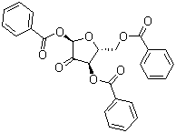 alpha-D-erythro-Pentofuranous-2-ulose 1,3,5-tribenzoate molecular structure (CAS 157037-56-4)
