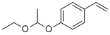 1-(1-乙氧基乙氧基)-4-乙烯基苯分子结构 (CAS 157057-20-0)