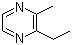 2-乙基-3-甲基吡嗪分子结构 (CAS 15707-23-0)