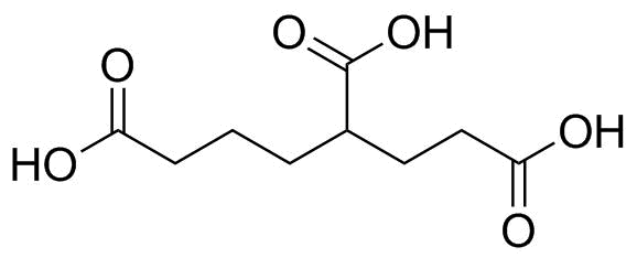 己烷-1,3,6-三羧酸分子结构 (CAS 1572-40-3)