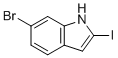 6-bromo-2-iodo-1H-indole molecular structure (CAS 1572177-89-9)