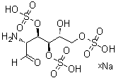 2-氨基-2-脱氧-D-葡萄糖 3,4,6-三(硫酸氢酯)钠盐分子结构 (CAS 157297-03-5)
