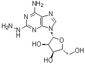 2-肼基腺苷分子结构 (CAS 15763-11-8)