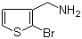 2-溴噻吩-3-甲胺分子结构 (CAS 157664-47-6)