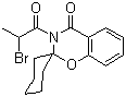 3-(2-溴代-1-氧代丙基)-螺[2H-1,3-苯并噁嗪-2,1'-环己烷]-4(3H)-酮分子结构 (CAS 158299-05-9)