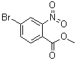 4-溴-2-硝基苯甲酸甲酯分子结构 (CAS 158580-57-5)