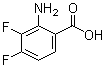 2-氨基-3,4-二氟苯甲酸分子结构 (CAS 158580-94-0)