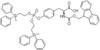 Fmoc-Tyr(PO3(Mdpse)2)-OH molecular structure (CAS 158817-11-9)