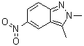 2,3-Dimethyl-5-nitro-2H-indazole molecular structure (CAS 1588440-92-9)