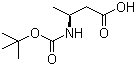 Boc-L-beta-高丙氨酸分子结构 (CAS 158851-30-0)
