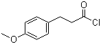 对甲氧基苯丙酰氯分子结构 (CAS 15893-42-2)
