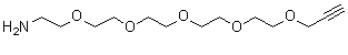 3,6,9,12,15-Pentaoxaoctadec-17-yn-1-amine molecular structure (CAS 1589522-46-2)