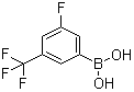 5-氟-3-三氟甲基苯硼酸分子结构 (CAS 159020-59-4)