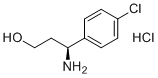 (S)-3-(4-氯苯基)-beta-氨基丙醇盐酸盐分子结构 (CAS 1590388-37-6)