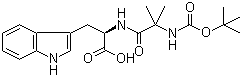 N-[N-[(1,1-二甲基乙氧基)羰基]-2-甲基丙氨酰]-D-色氨酸分子结构 (CAS 159634-94-3)