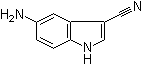 5-氨基吲哚-3-甲腈分子结构 (CAS 159768-57-7)