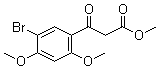 5-Bromo-2,4-dimethoxy-beta-oxobenzenepropanoic acid methyl ester molecular structure (CAS 1598387-86-0)