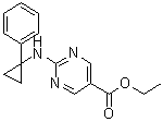 2-[(1-苯基环丙基)氨基]-5-嘧啶羧酸乙酯分子结构 (CAS 1598426-03-9)